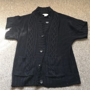 Michael Kors Black Short Sleeve Sweater